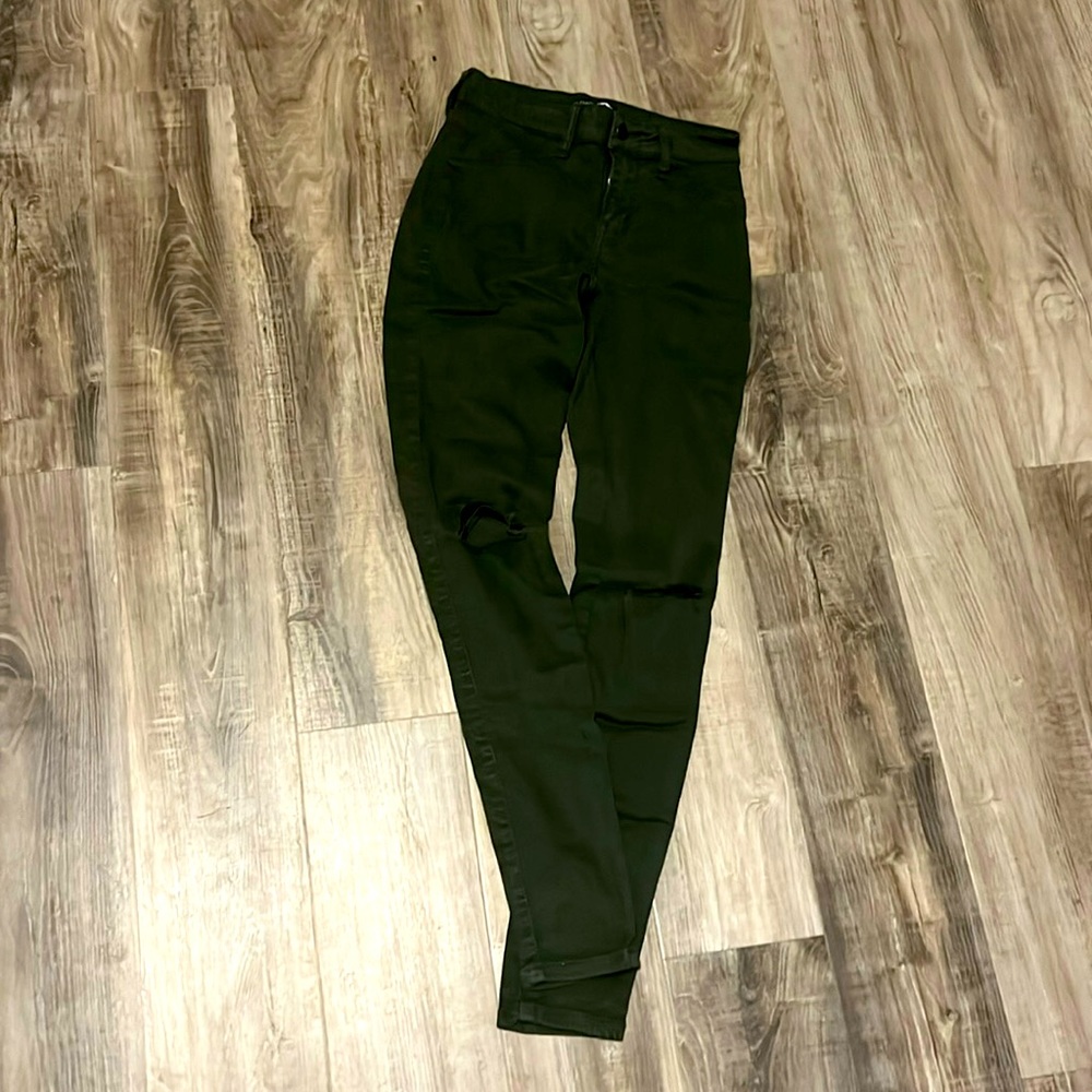 Dark green jeans